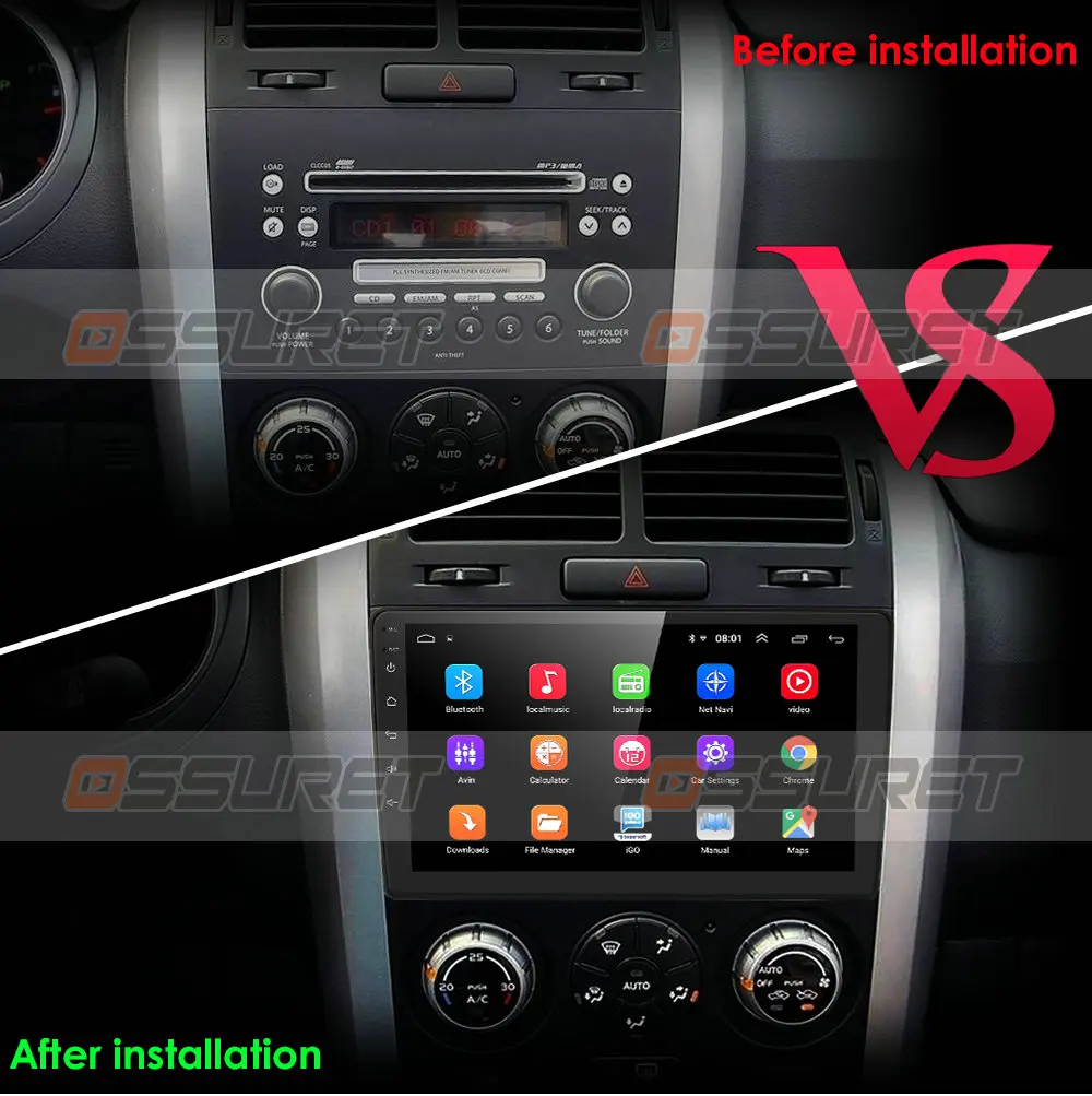 2Din Android 10 Автомобильный GPS навигатор Радио мультимедийный плеер для SUZUKI Grand Vitara