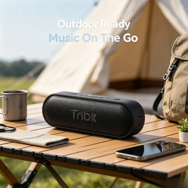 Фото Для портативной Bluetooth-колонки Tribit XSound Go 16W с защитой от воды IPX7, 24-часовым временем работы и поддержкой стереосопряжения TWS. №3