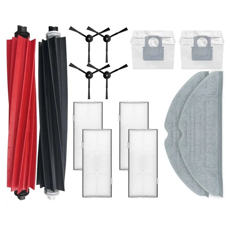 

Dual Main Brush Side Brush Mop Cloths Dust Bag Spare Parts For Roborock S8 Pro Ultra Robot Vacuum