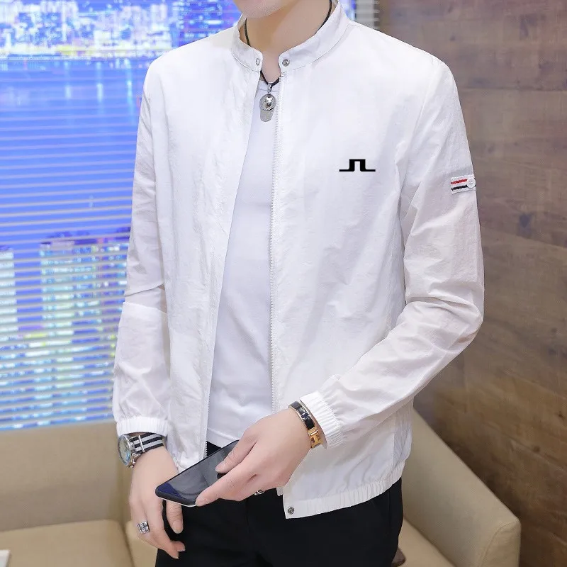 

2022Men's Sun Protection Clothing Men's Golf Jacket Fashion Casual Top Jacket Men's Zip Bomber Jacket Men's Golf Clothing
