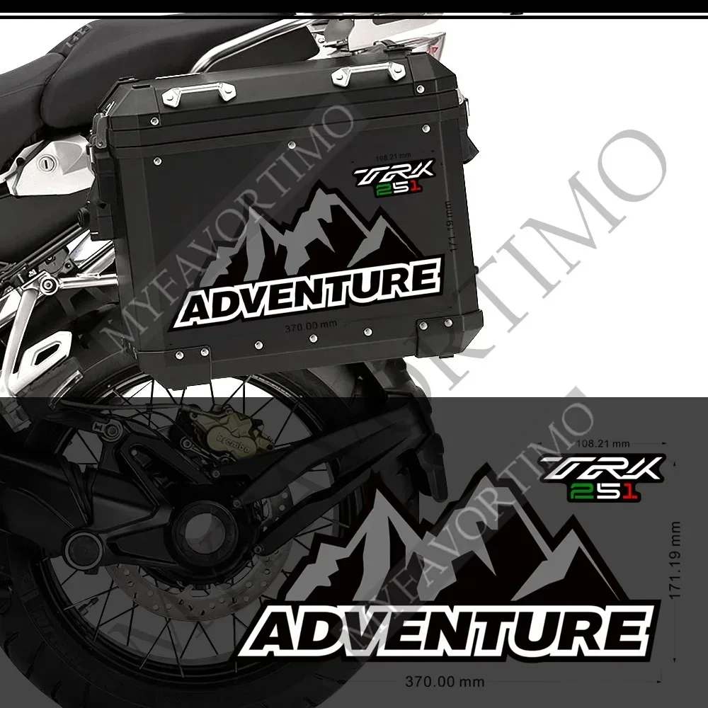 Для Benelli TRK251 TRK 251 Adventure adesivo верхние чехлы коробка кофры алюминиевые боковые