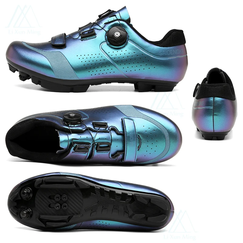 

MTB Bicycle shoes Men Blue Outdoor Professional Road Bike Cycling Shoe Women Spd Cleats Sneakers Self Locking Sapatilha Ciclismo