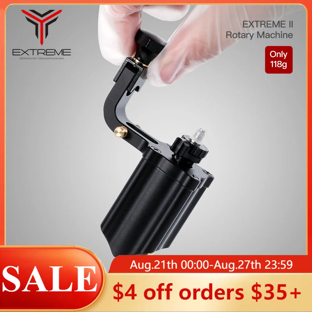 Extreme Rotary Tattoo Machine Adjustable Stroke Direct Drive