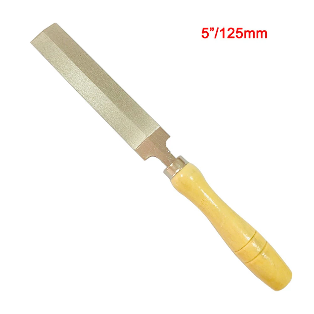 

5Inch Diamond File Wooden Handle Wood Carving Files For Metal Wood Carving Glass Grinding Woodworking Grinding Tool Hand Tools