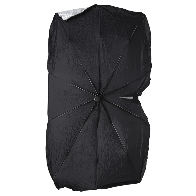 

Car Parasol Sunshade Sun Protection Heat Insulation Telescopic Folding Durable Easy Install Easy To Use Large