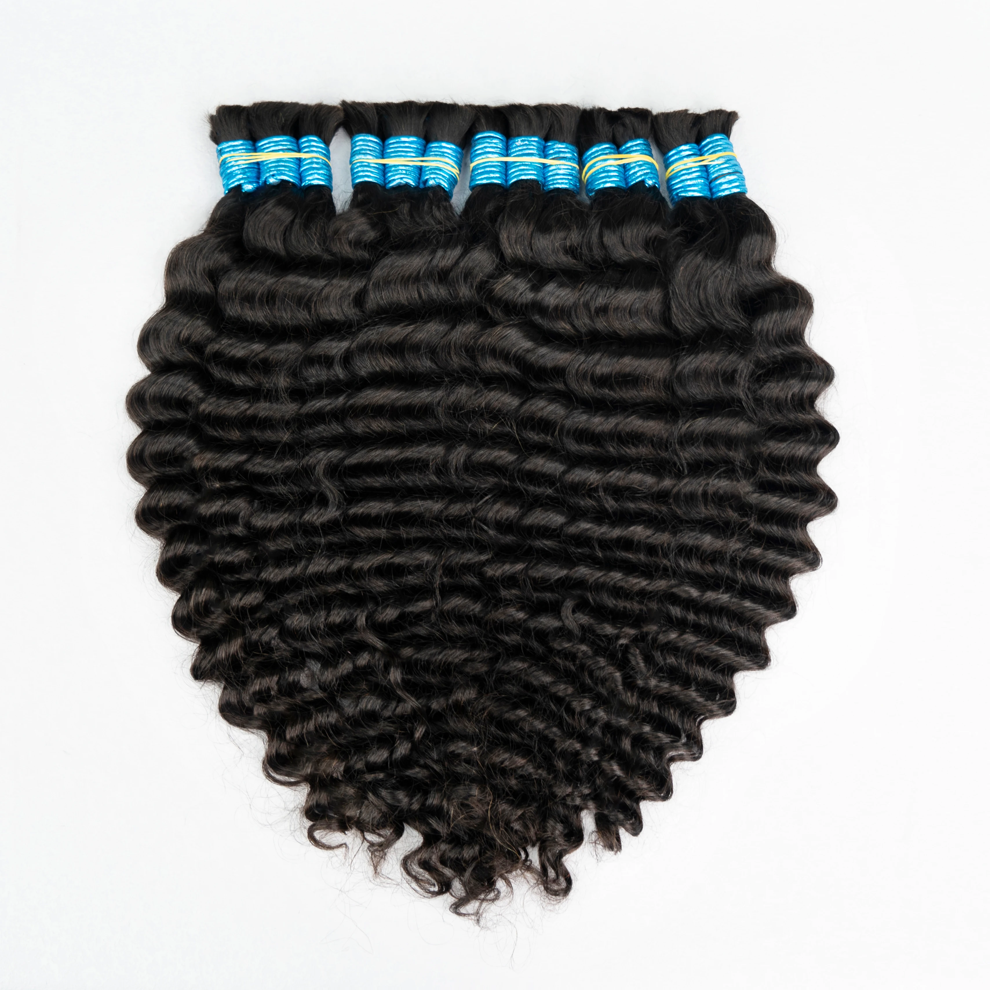 Hair Bulk  Human Hair Bundles Extensions Cabelo Humano Para Mega Her 100-300 Gramas