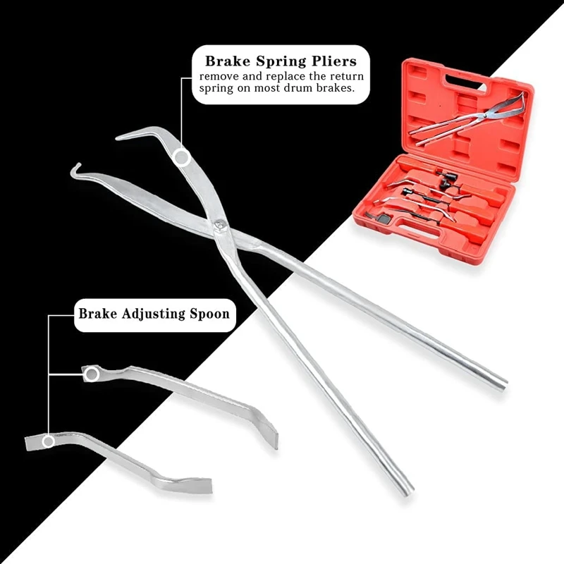 8 PCS Drum Brake Tool Set Universal Spring Installer Removal Retaining Servicing for Automotive |