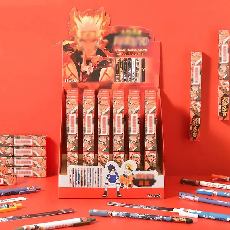 

36 шт./лот Kawaii Ninja гелевая ручка милые 0,5 мм черные чернила нейтральные ручки рекламный подарок Офисные и Школьные принадлежности