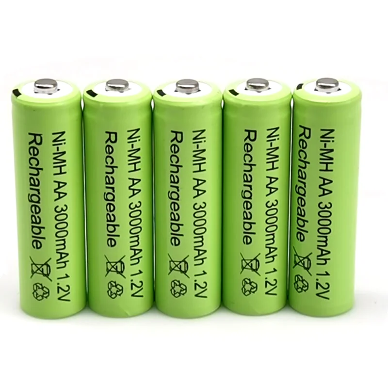 100% new 1 2V 3000 mAh NI MH AA Pre-cargado bateras recargables NI-MH recargable batera para juguetes micrfono de la cmara |