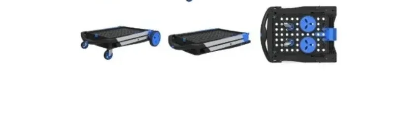 Новые двухслойные складные тележки легкие алюминиевые для покупок с ящиком