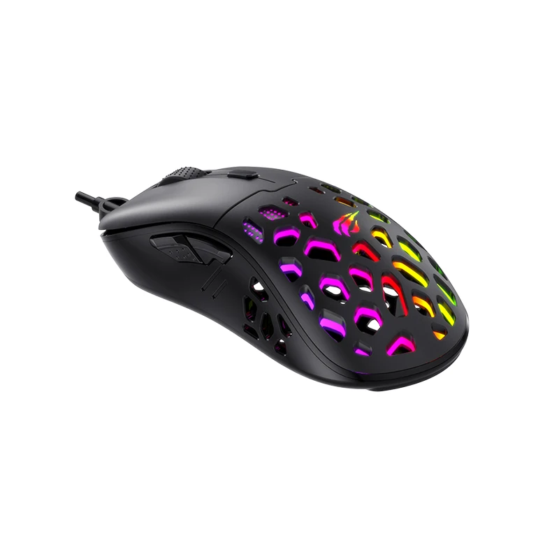 Havit MS955 RGB Беспроводная игровая мышь 12000 DPI оптический датчик сотовый корпус 6