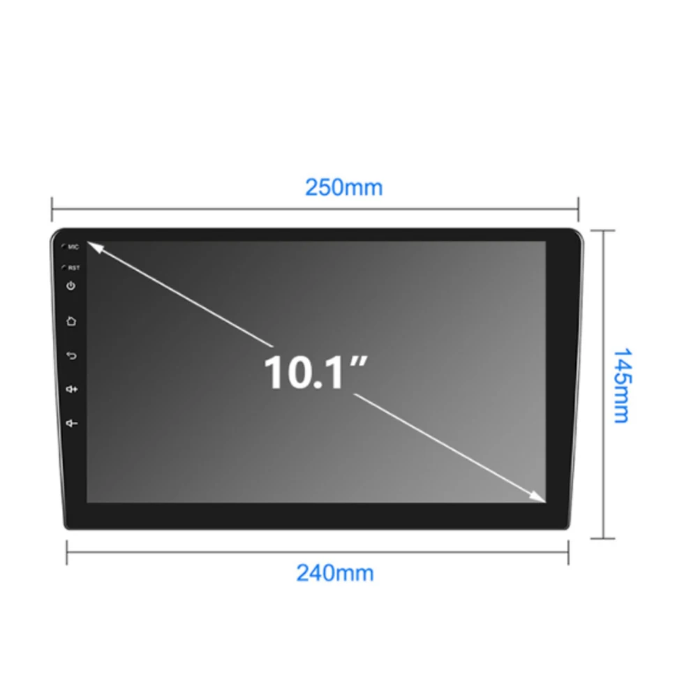 Фото Двойной Din 10,1-дюймовый автомобильный радиоприемник, установка DVD GPS Mp5, пластиковая рамка панели лицевой панели для SUZUKI SWIFT/Dizre 2004-2010 гг. №3