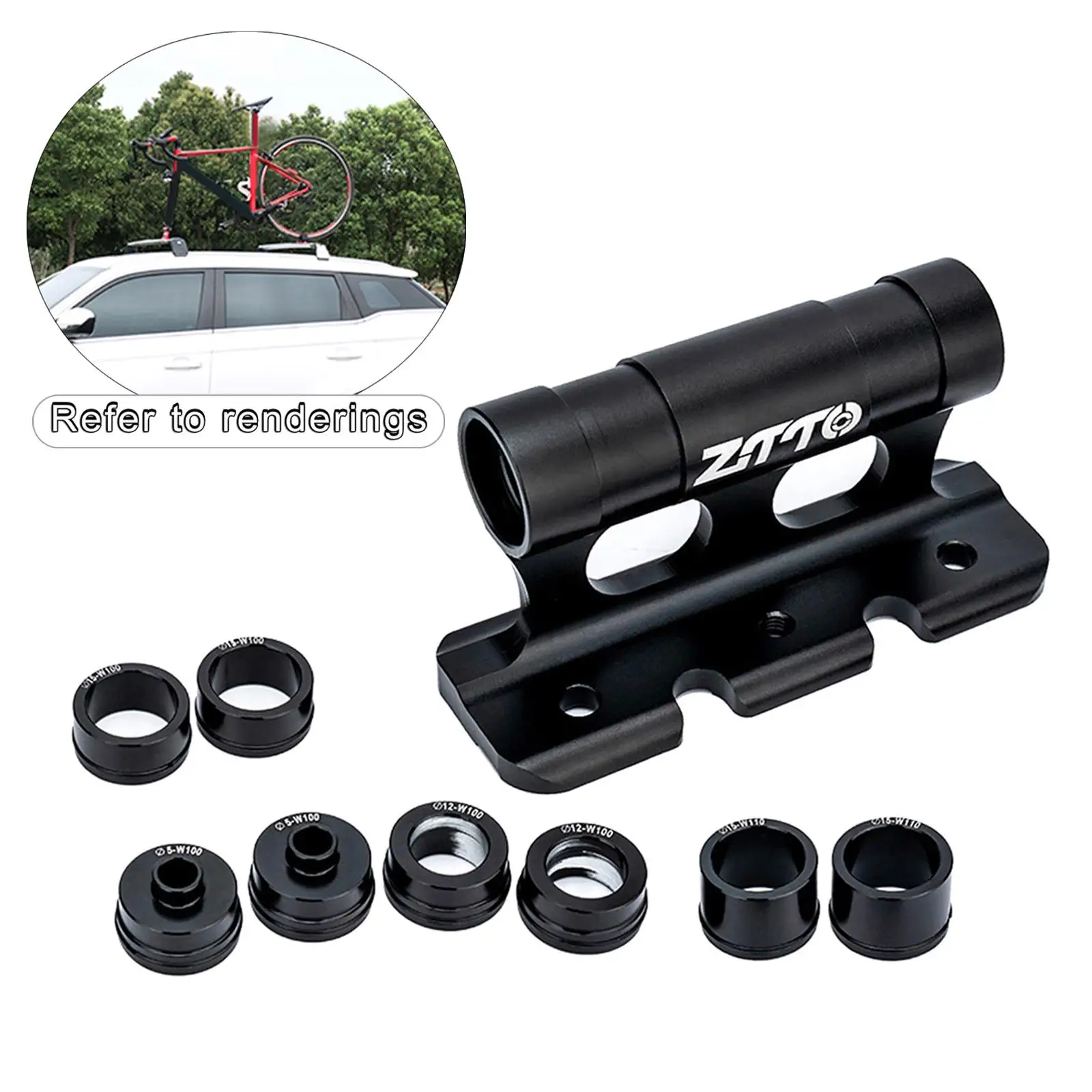 

Car Roof MTB Bike Rack Quick-release Fork Installation Mount Holder Lock Truck Cycle Mount Bracket Rack Block Bicycle Accessorie