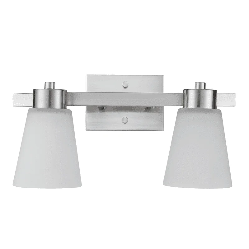 

Two Light Vanity in Brushed Nickel