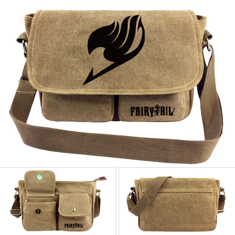 Anime FAIRY TAIL Printing High Capacity Leisure Shoulder Bag Oxford Cloth Cartoon Messenger Bags Unisex Travel Satchel Gifts