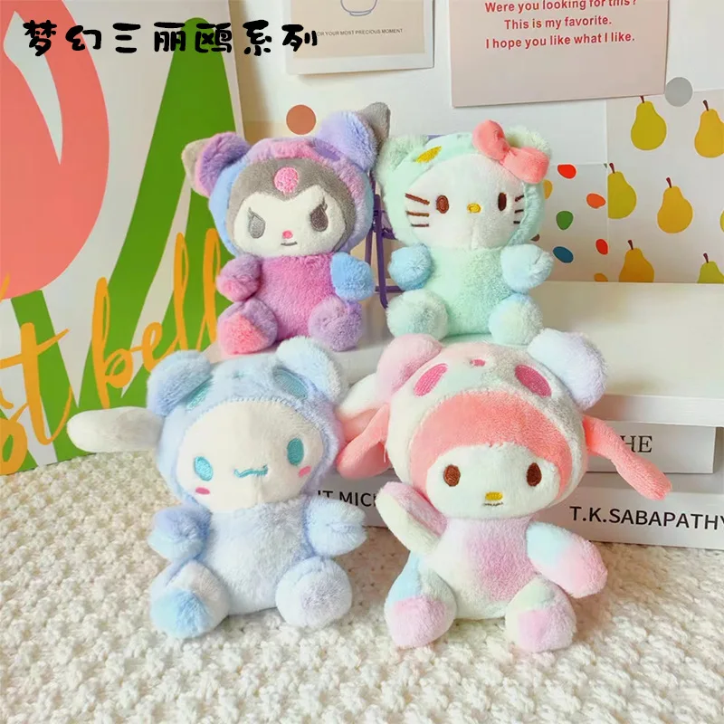 

Плюшевый брелок Sanrio HelloKitty Melody Kuromi, плюшевая кукла, игрушки, подвеска, милый плюшевый брелок, сумка, подвеска, детская мягкая кукла, игрушка в подарок