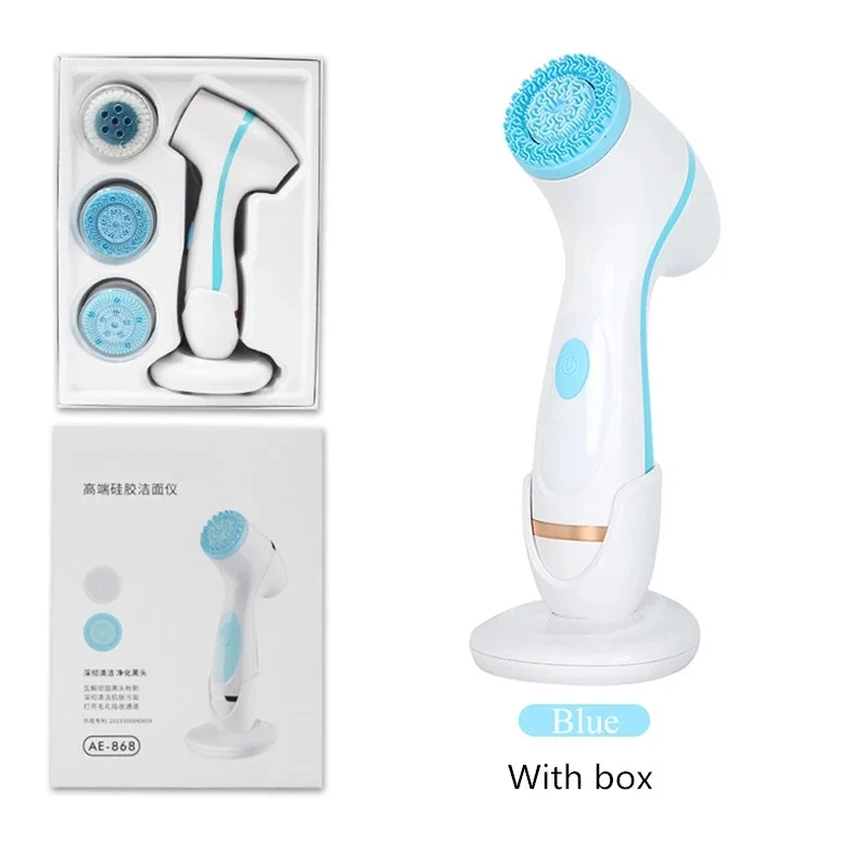 

New Rotating Brush Cleansing Brush Sonic Nu Face Set Galvanica Facial Spa System Deep Cleansing Skin Blackhead Facial Brush