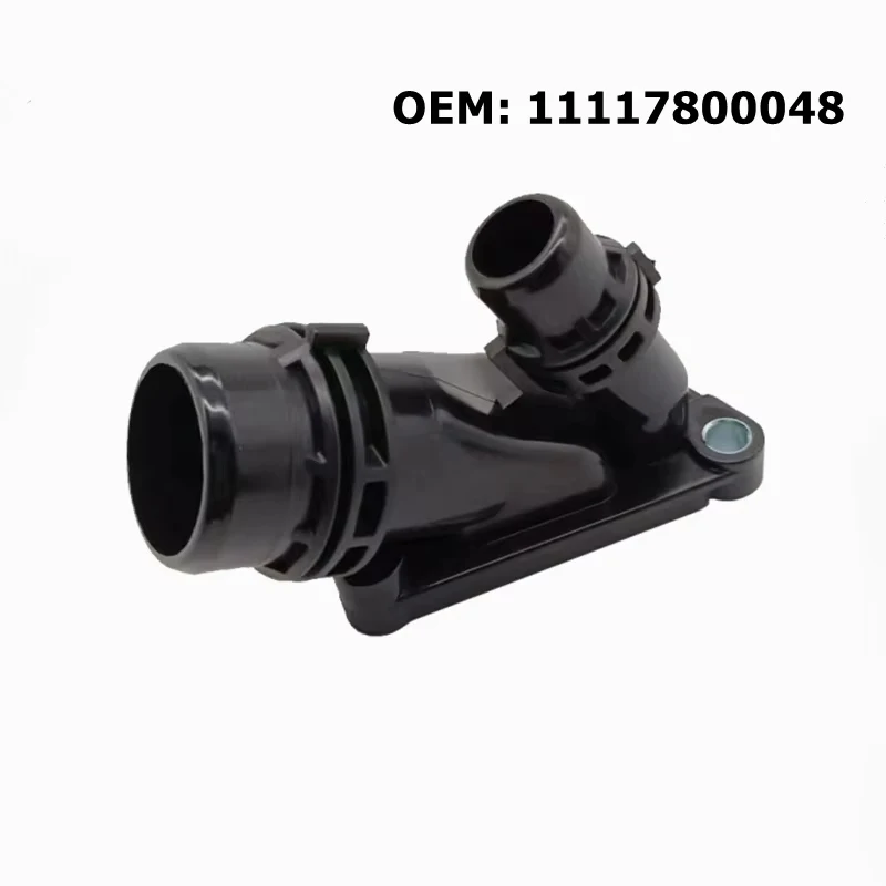 

11117800048 Термостат охлаждающей жидкости двигателя автомобиля, водяной фланец для BMW E81 E90 E60 F10 N47 N47s N57 N57S, разъем системы охлаждения