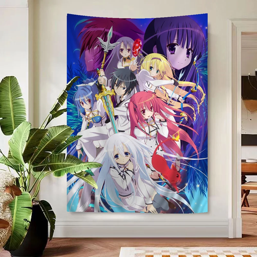 Seirei Tsukai No Blade Dance Красочный гобелен Настенный хиппи Цветок Настенные ковры Декор в