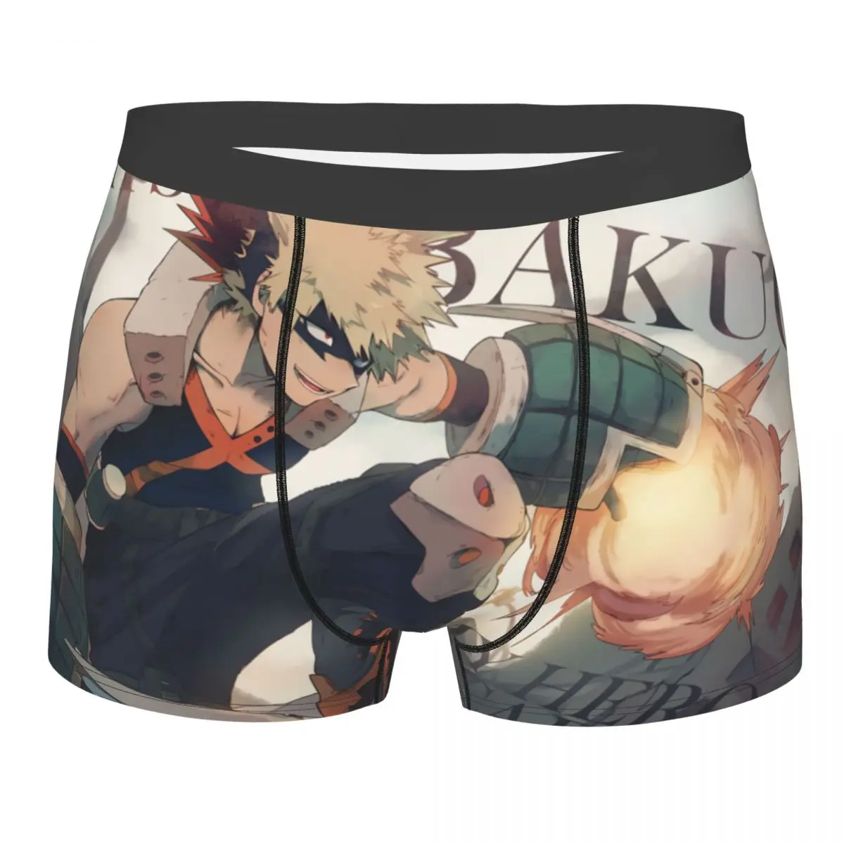 

Men's My Hero Academia Anime Underwear Bakugou Katsuki Sexy Boxer Briefs Shorts Panties Male Mid Waist Underpants S-XXL
