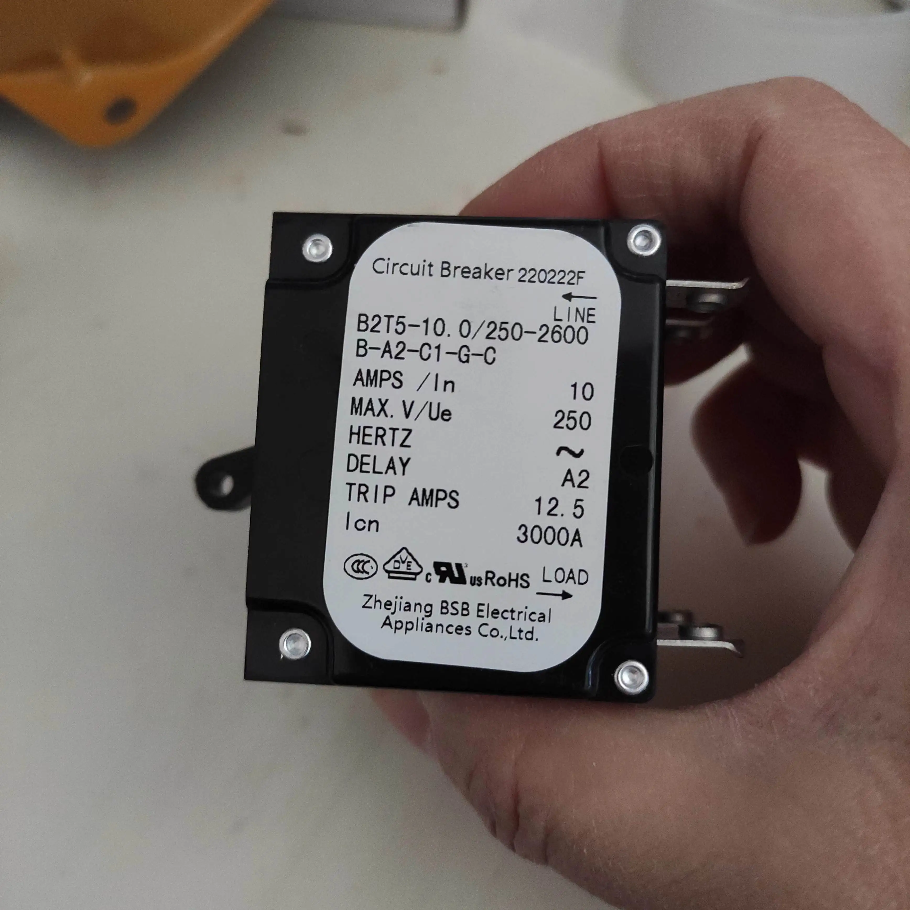 B2T5-10.0/250-2600 в 10A автоматический выключатель BSB 2P запчасти для генератора