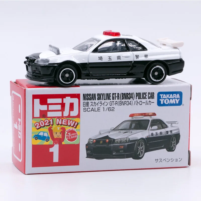 

Takara Tomy Tomica No. 1 Nissan Skyline GT-R R34 BNR34 Diecast Car Model Scale 1/62 Boys Toys 001