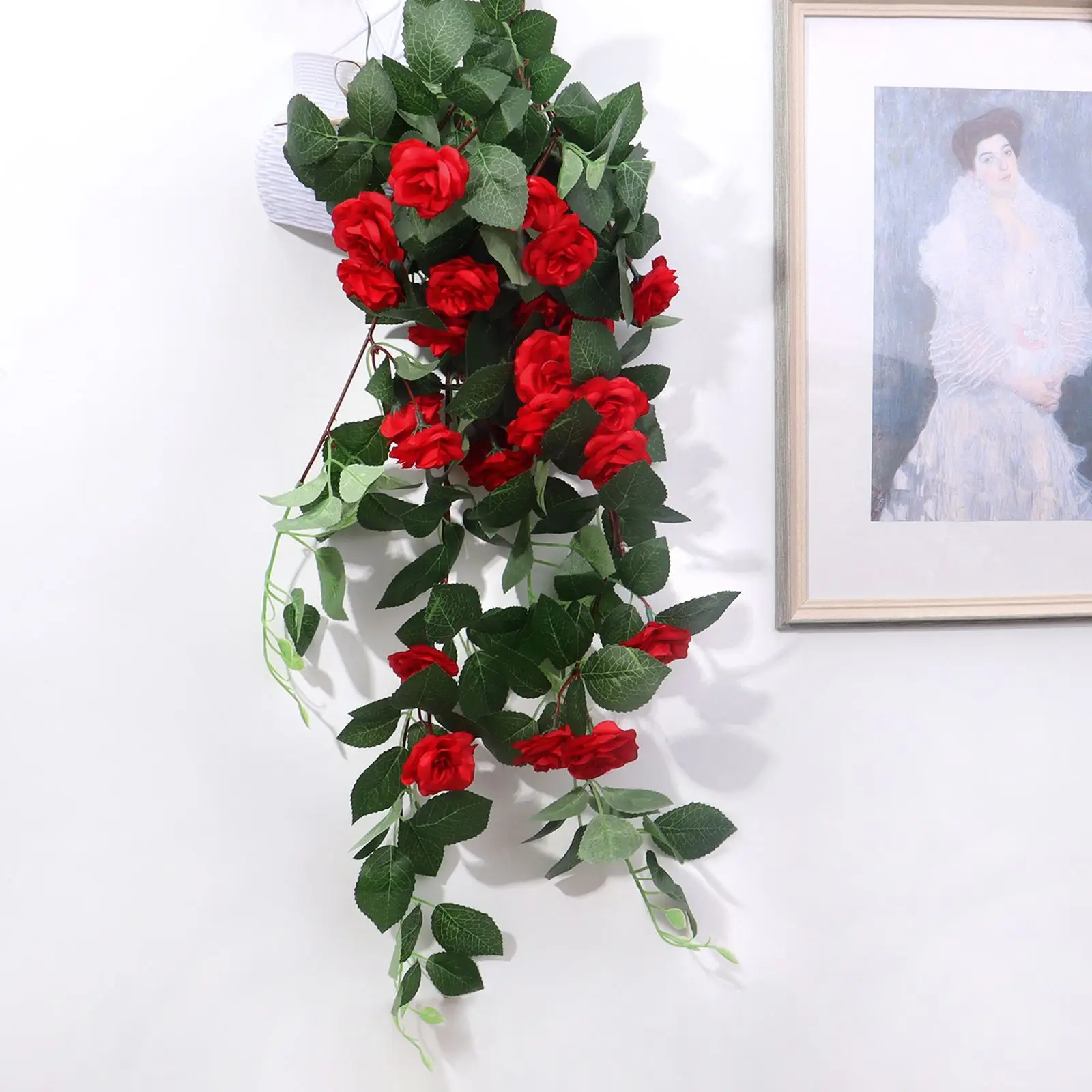 

90CM Artificial Rose Vine DIY Vine Decoration Wall Garland Decoration Wall Hanging Home Accessories Wedding Decoration Garland