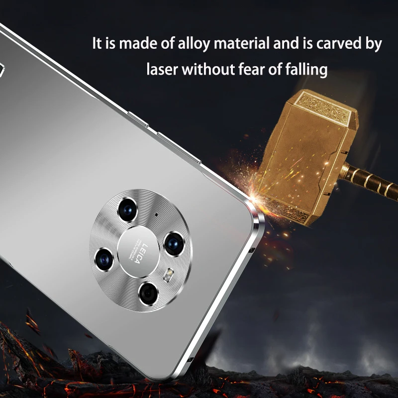 For Huawei mate 40 30 P50 P40 Pro case Metal Magnetic all inclusive camera frosted anti fingerprint protective ultra-thin cases
