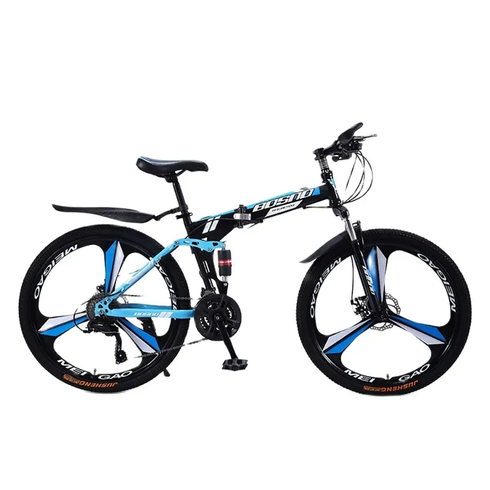 

Mountain Bike 26 Inch Bike High Carbon Steel Frame Stable Sturdy Double Disc Brake Sensitive Foldable Variable Speed Safe
