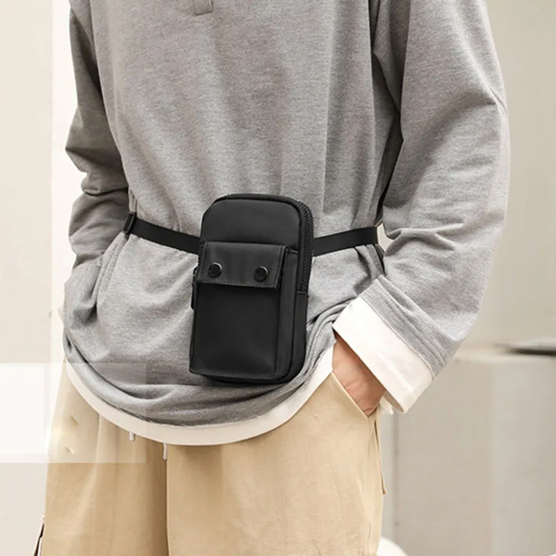 High Capacity Shoulder Male Nylon Waterproof Design Messenger  Bags Mens Fashion Mini Business Crossbody Bag Small Briefcase Men