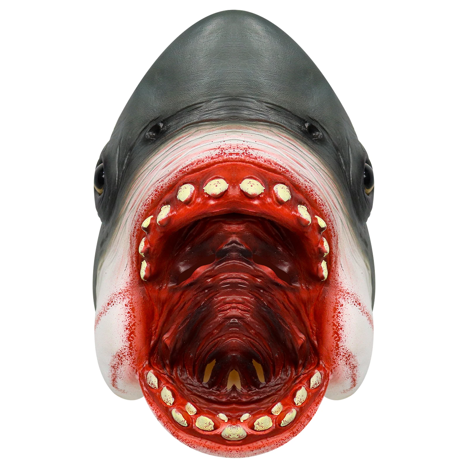 

Animal Shark Mask Novelty Halloween Costume Party Latex Shark Head Mask Fish Cosplay Halloween Fisherman Costume Accessory Adult