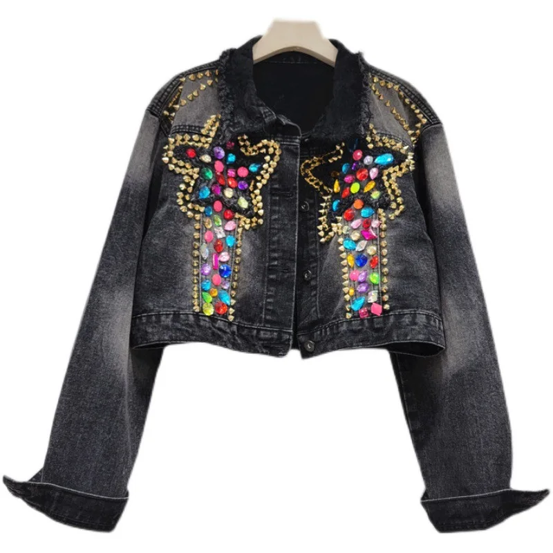 Бренд Tide в Таиланде осень 2023 новая джинсовая куртка с пятиконечной звездой и