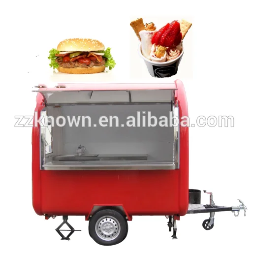 Мобильный прицеп для быстрого питания 2023 грузовик гамбургеров хот-догов