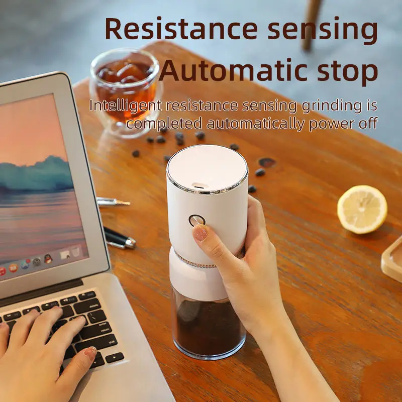 Электрическая кофемолка с USB-зарядкой портативная керамическая шлифовальная