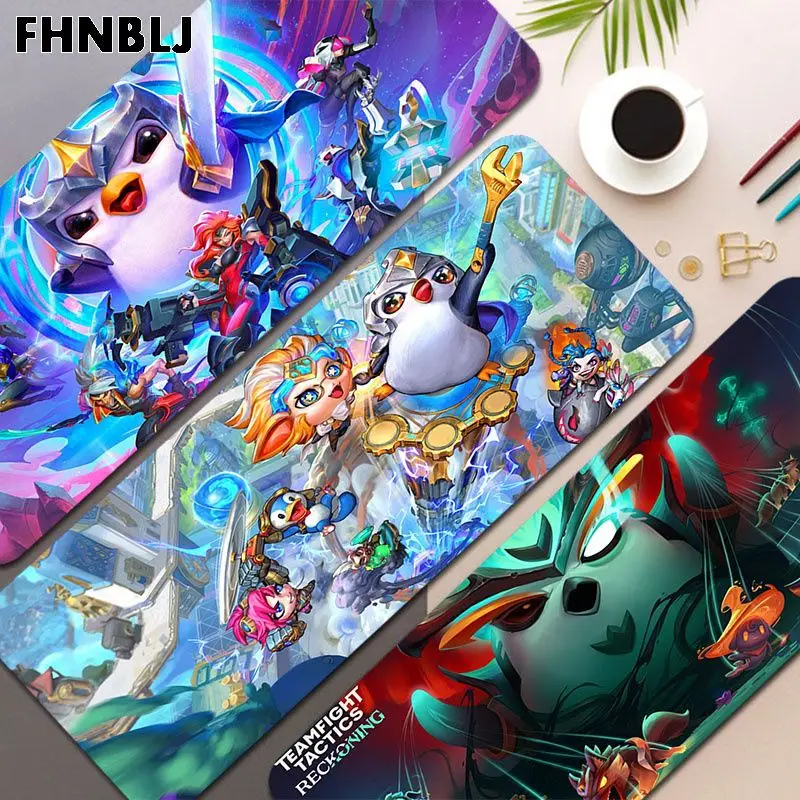 

Teamfight Tactics Anti-Slip Cartoon Anime Gaming Mouse Pad Keyboard Mouse Mats Desk Mat Accessories for PC Mouse Carpet