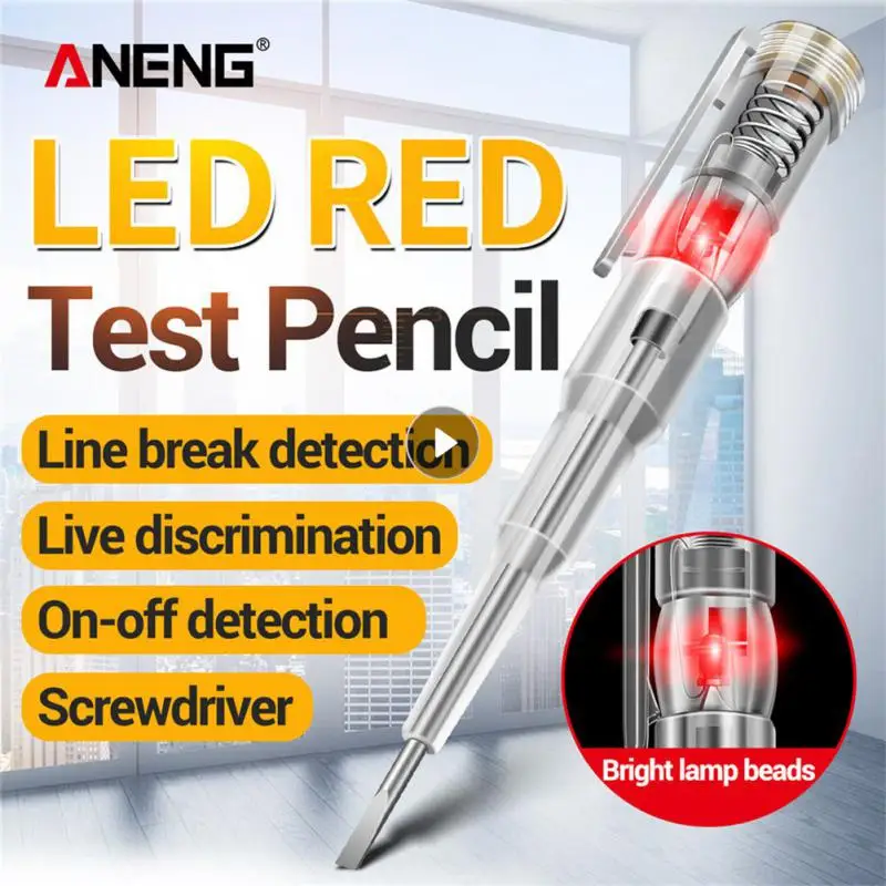 

Intelligent Induction Power Voltage Detector Pen Voltmeter 70-250V Circuit Tester Electrical Screwdriver Indicator Tool