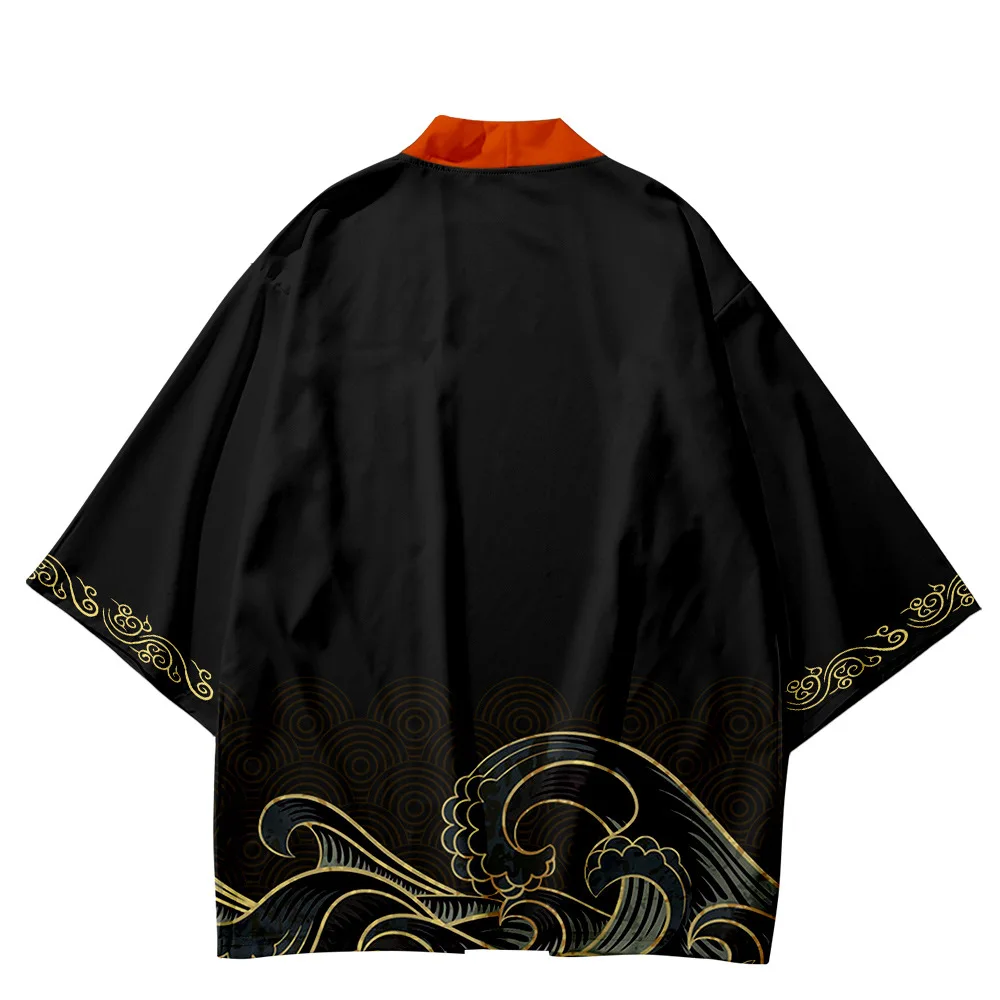 Кимоно и шорты для мальчиков девочек модный хаори юката комплект из двух