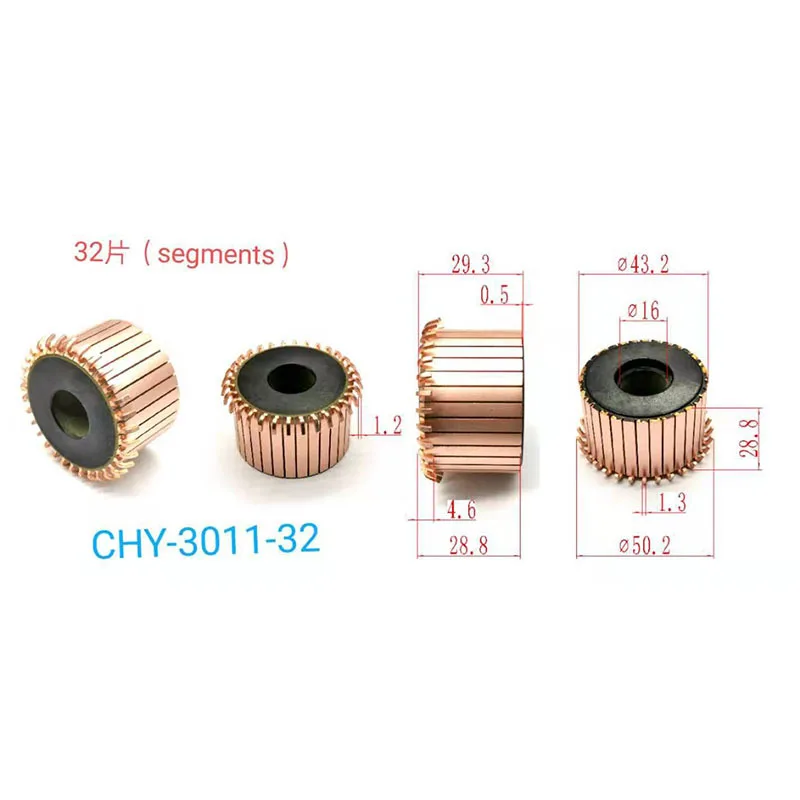 

Коммутатор двигателя беговой дорожки SHI-3011-32 медный 32 зуба