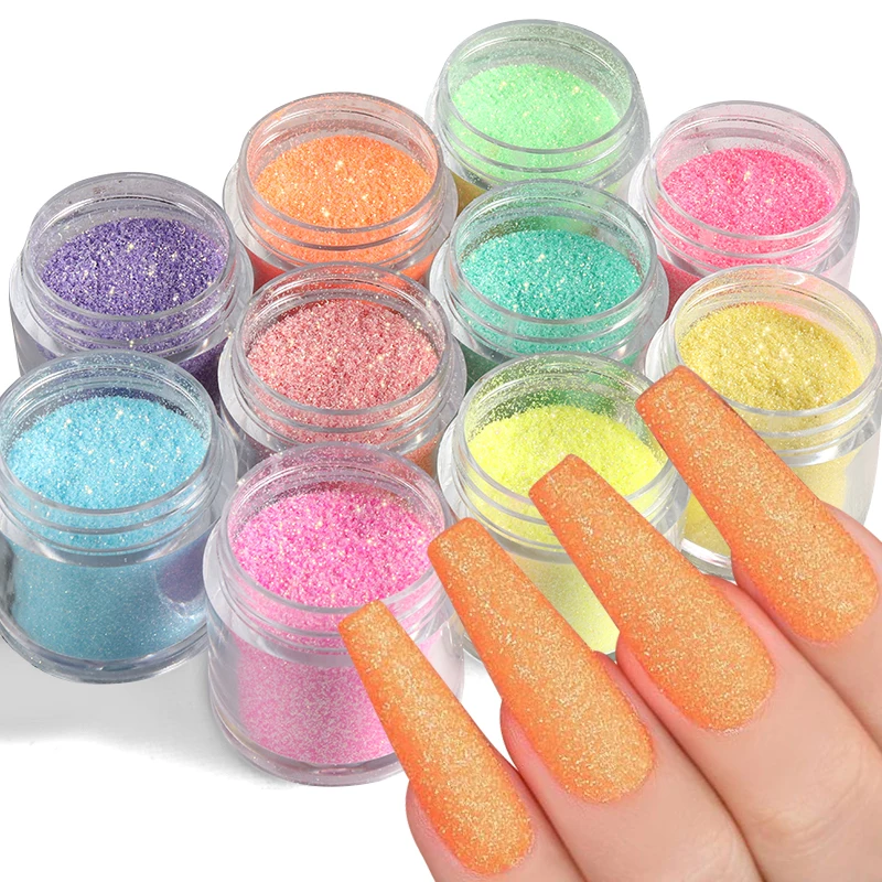 

1 Pcs Pink Sugar Powder Nail Glitter Sparkly Candy Colorful Bulk Fine Pigment Dust for Manicure Gel Nail Art Decorations