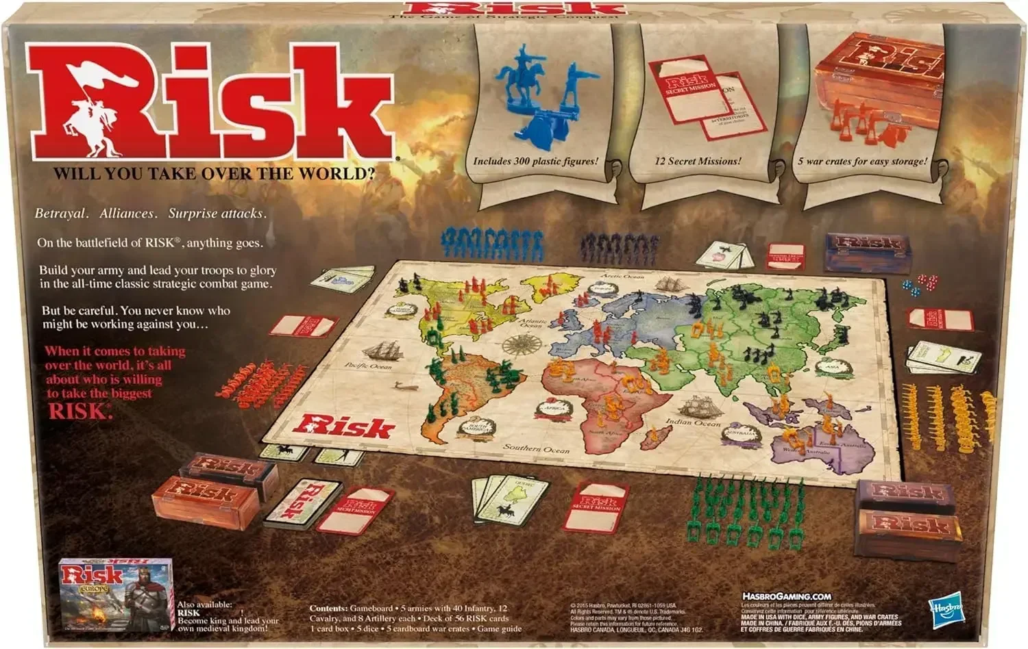 Настольная Игра Риск — Стратегическая Для 2–5 Игроков. Подходит Подростков