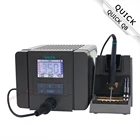 Паяльная станция QUICK Q8, быстрый нагрев за 2 секунды, 150 Вт, ЖК-дисплей, цифровой дисплей, интеллектуальная точность, Летающий свинцовый демонтаж