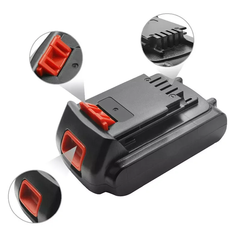 

Powtree 18V/20V 3000mAh for BLACK & DECKER LB20 LBX20 LBXR20 Li-ion Rechargeable Battery Power Tool Replacement Battery
