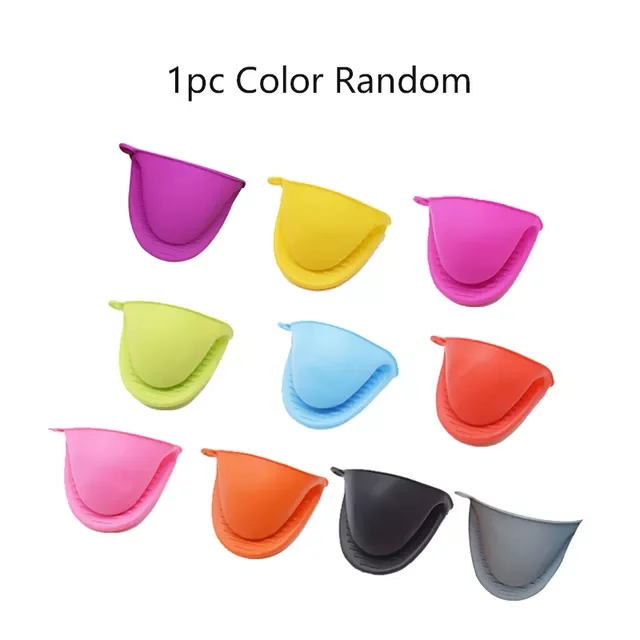 

Thicken Baking Silicone Oven Mitts Microwave Oven Glove Heat Insulation Anti-slip Grips Bowl Pot Clips Kitchen Gadgets
