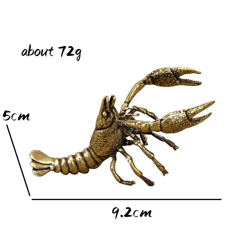 Фигурки животных из твердой латуни миниатюры для раков настольное украшение