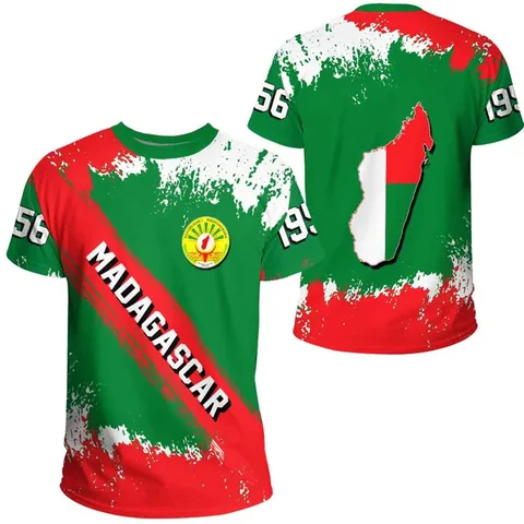 Мужская футболка Madagascar Flag полиэстер