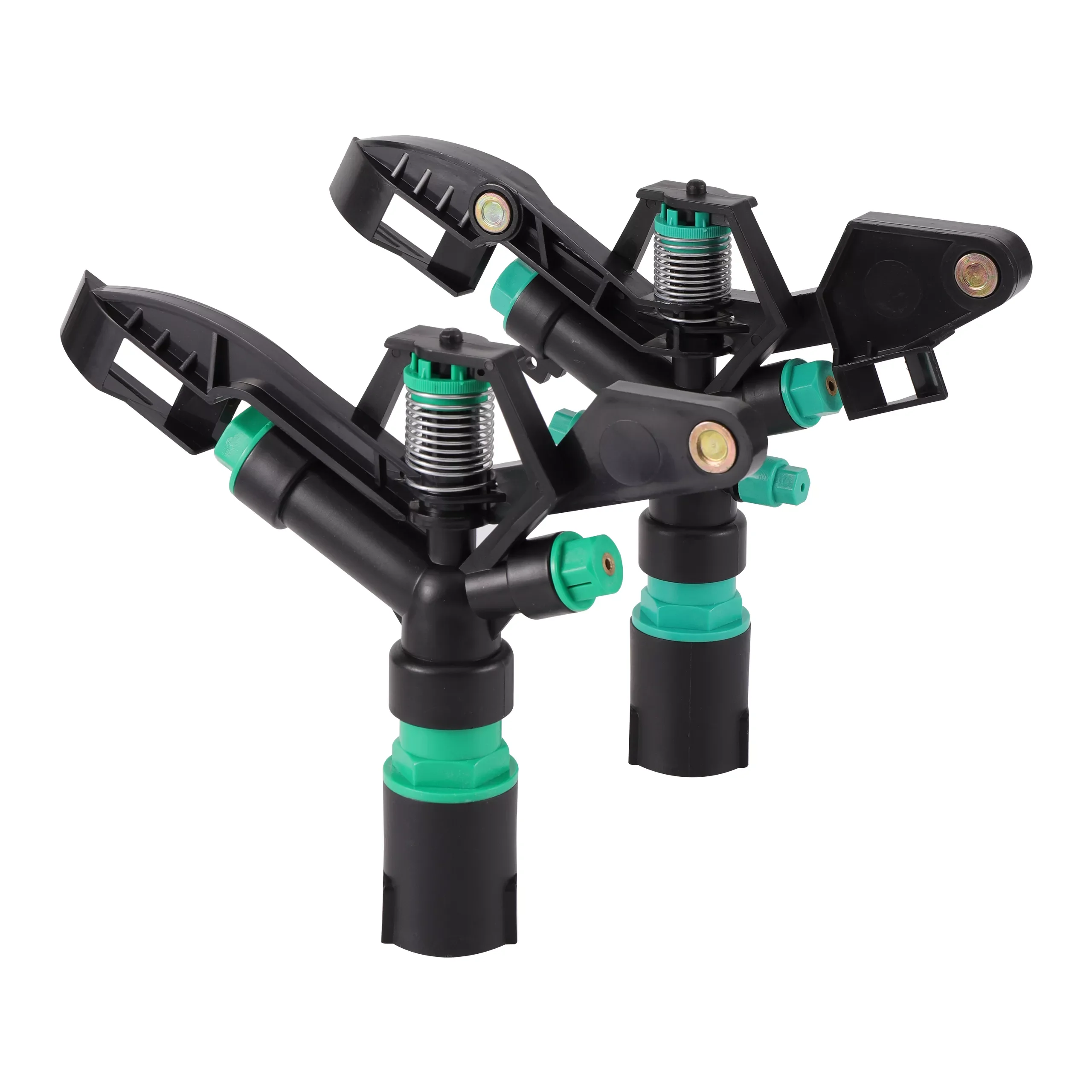 

NEW2022 360° Rotating Impact Rocker Sprinkler Large Spray Cover Range 2/3/4 Nozzle Optional Lawn Farmland Irrigation Watering N