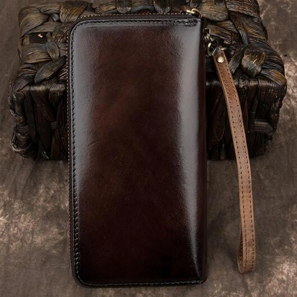 Women Clutch Wallet Zipper Bag Female ID Credit Cards Clips Floral Genuine Leather Embossed Printing Long Purse Wrist Money B | Багаж и