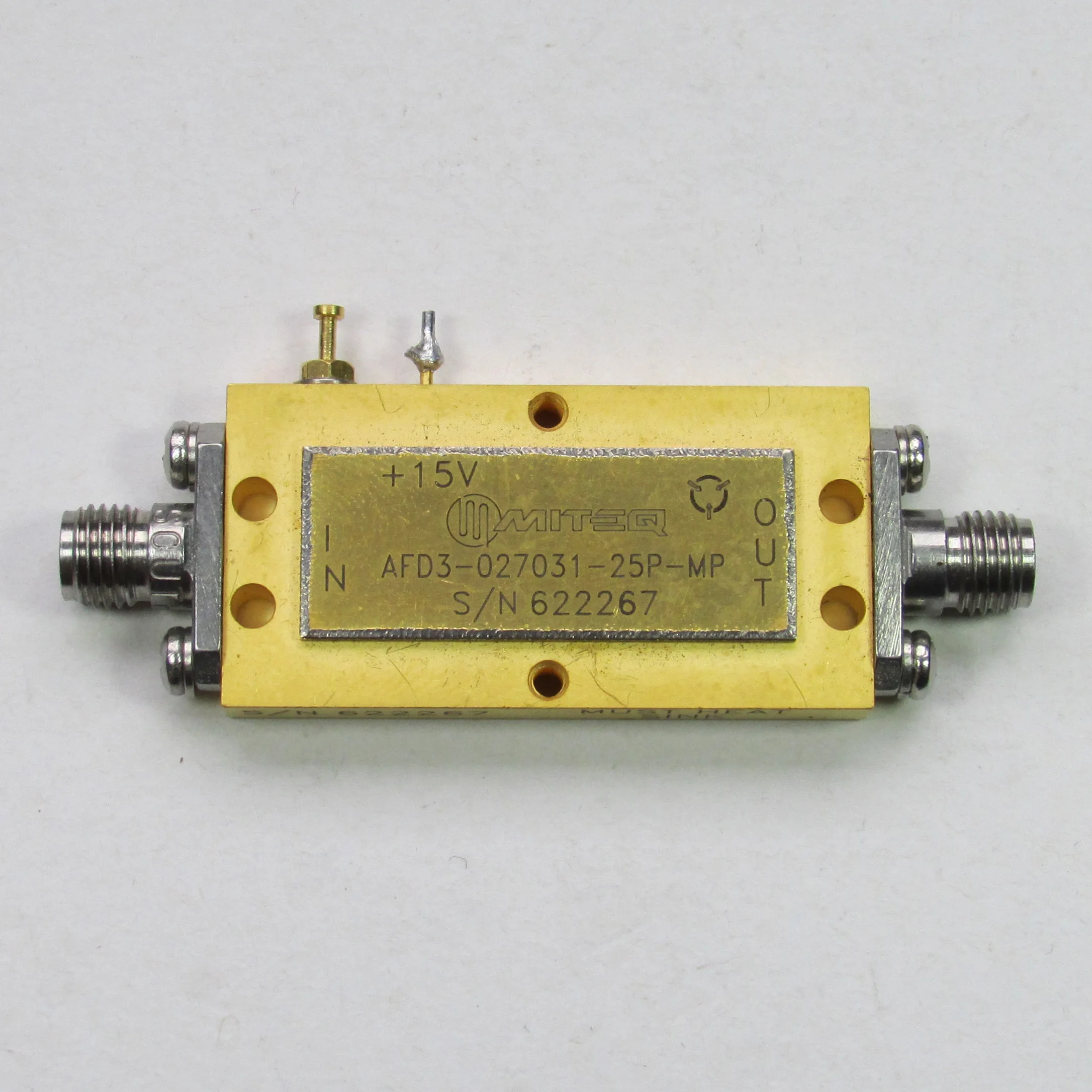 

Miteq Afd3-027031-25p-mp 2,7-3,1 ghz SMA Средний мощный малошумный усилитель