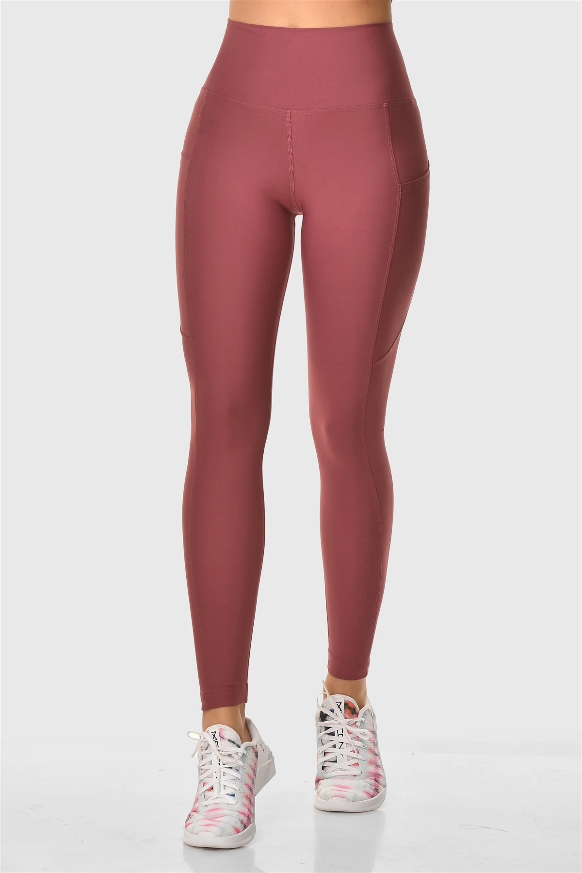 Superstacy High Waist Pockets Color Rose Sports Leggings