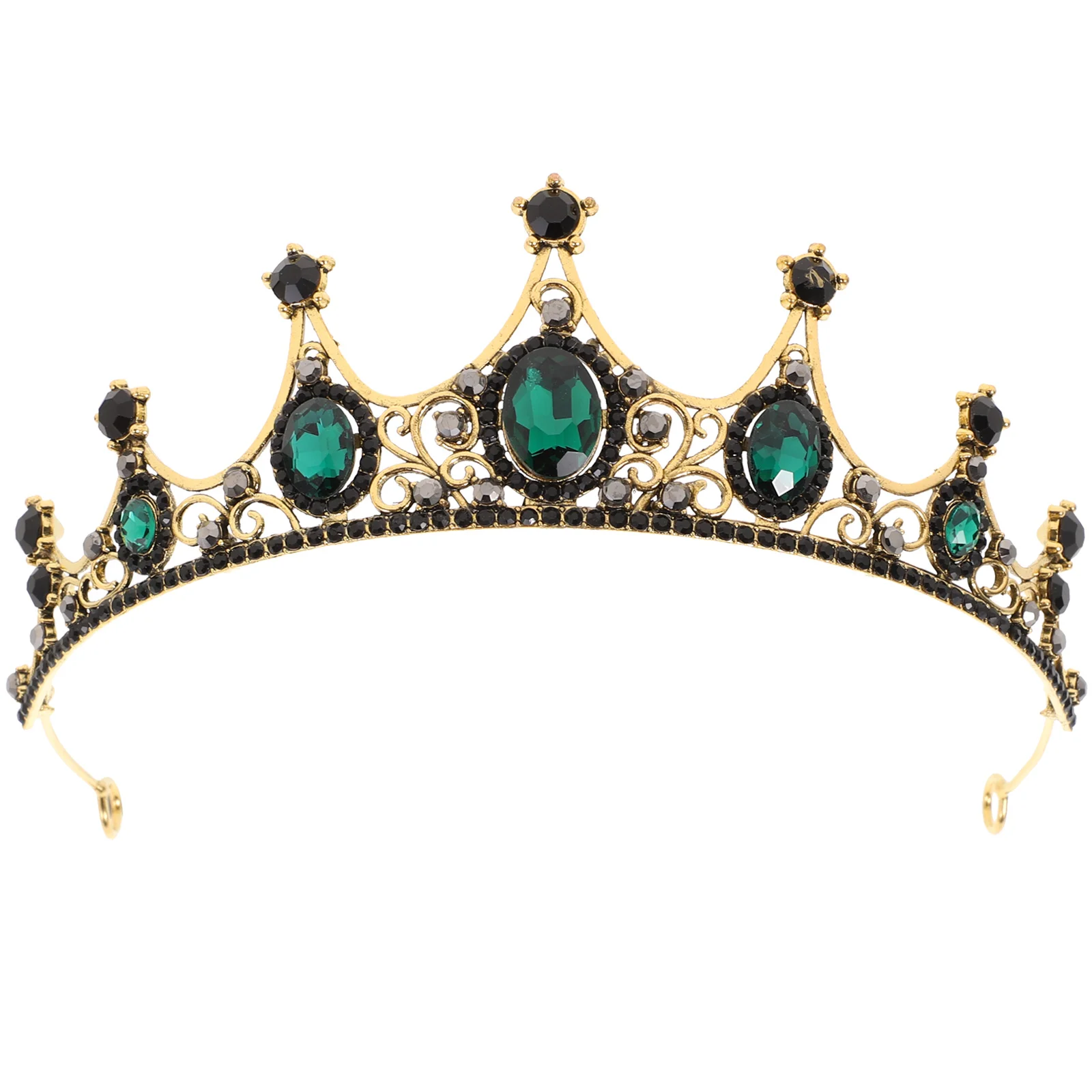 

Baroque Crown Rhinestone Tiara Headband Tiara for Wedding Prom